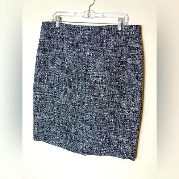 J. Crew Dresses & Skirts - J. Crew Blue Tweed Pencil Skirt
